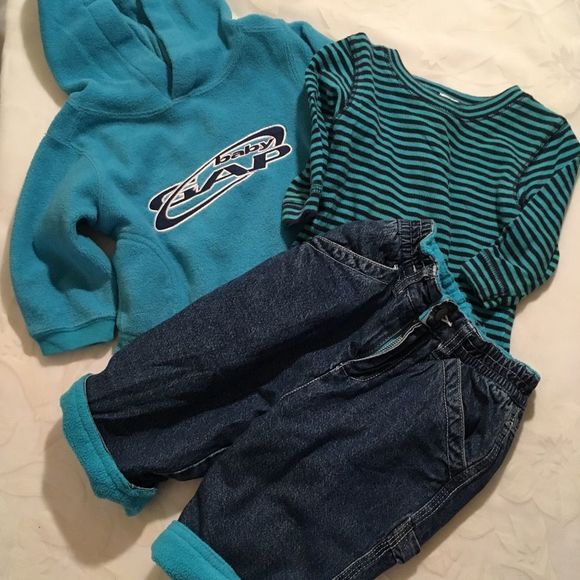 Vintage 4 Piece Baby Gap Jeans Outfit - Picture 6 of 9